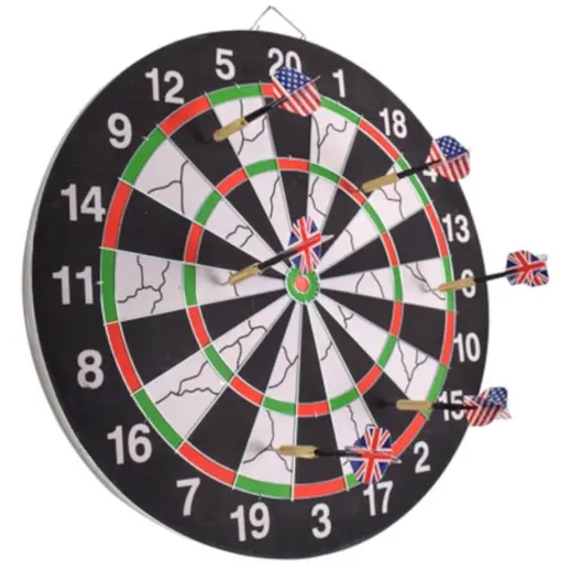 Flocked Pro Dart Board Angle